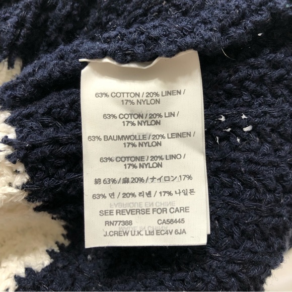 J. Crew Navy and Cream Knit Sweater - Picture 4 of 6